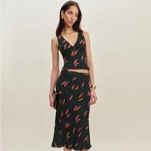 Reformation Ryan Two Piece Set in Hot Sauce